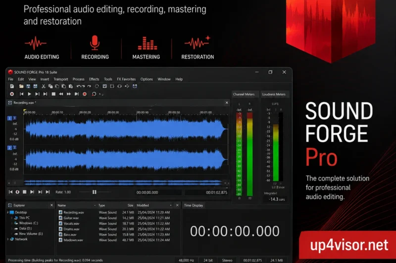 MAGIX SOUND FORGE Pro 18.0.0.21 Full Version