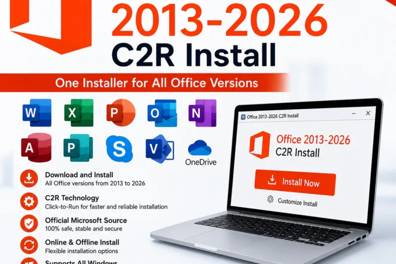 Office 2013-2026 C2R Install 7.7.7.5 Download