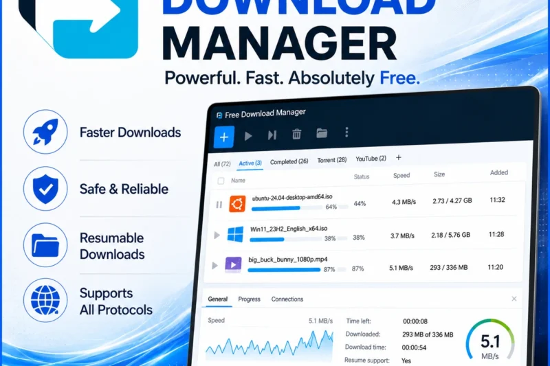 Free Download Manager (FDM) 6.21.0.5629 Full Version