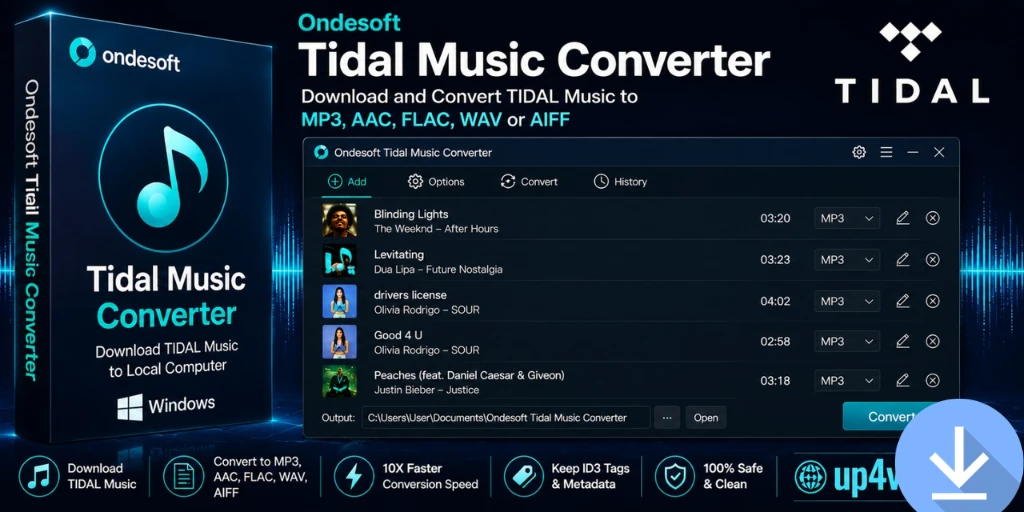 Ondesoft Tidal Music Converter
