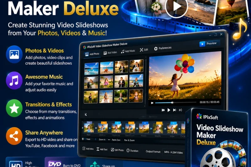 IPixSoft Video Slideshow Maker Deluxe 5.9.0 Full Version