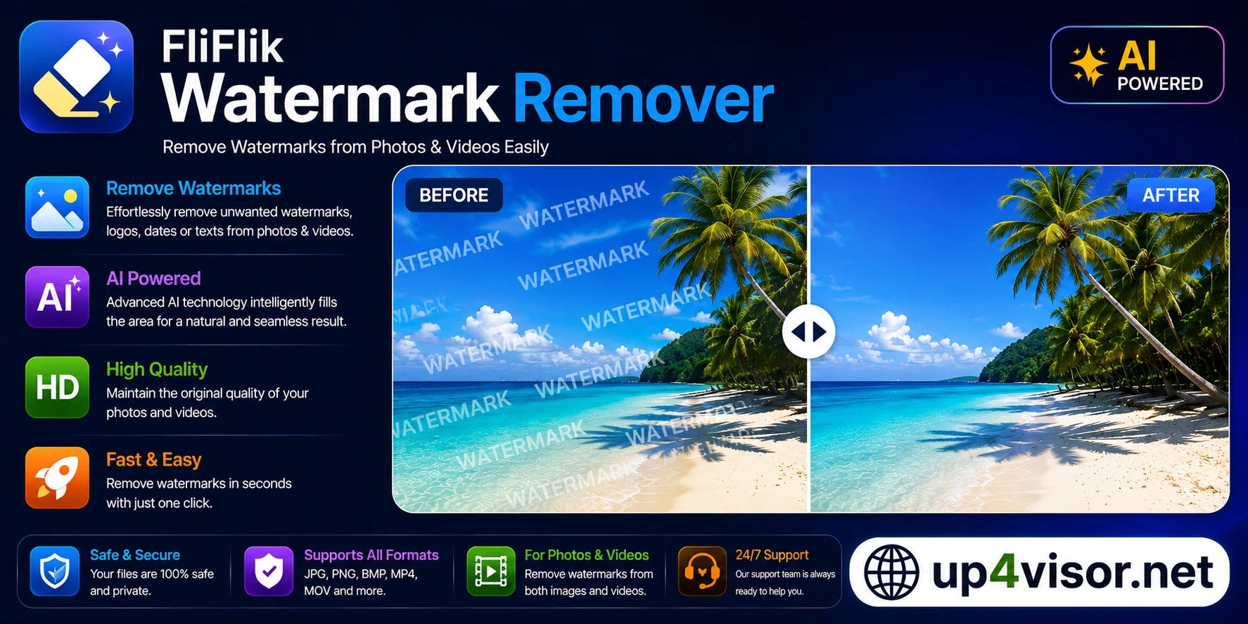 FliFlik Watermark Remover