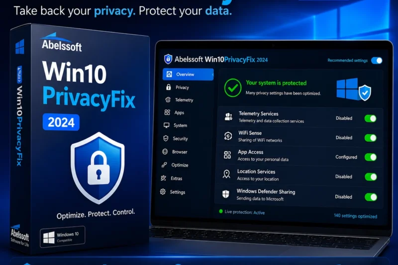 Abelssoft Win10PrivacyFix 2024 6.0 Full Version